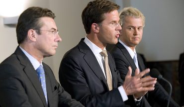 Geert Wilders and Mark Rutte (Wikimedia)