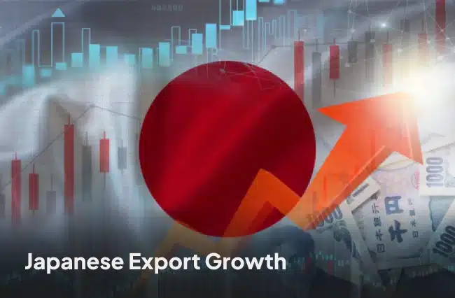 Japanese Export Growth Rises