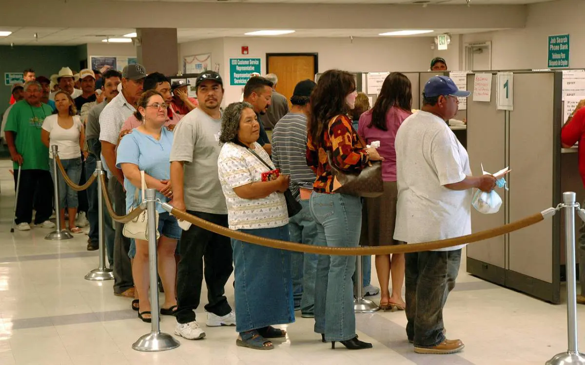 unemployment dole queue europe us