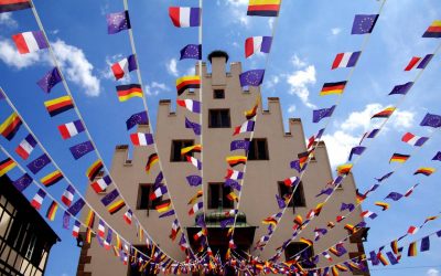 european business eu french german belgian flag