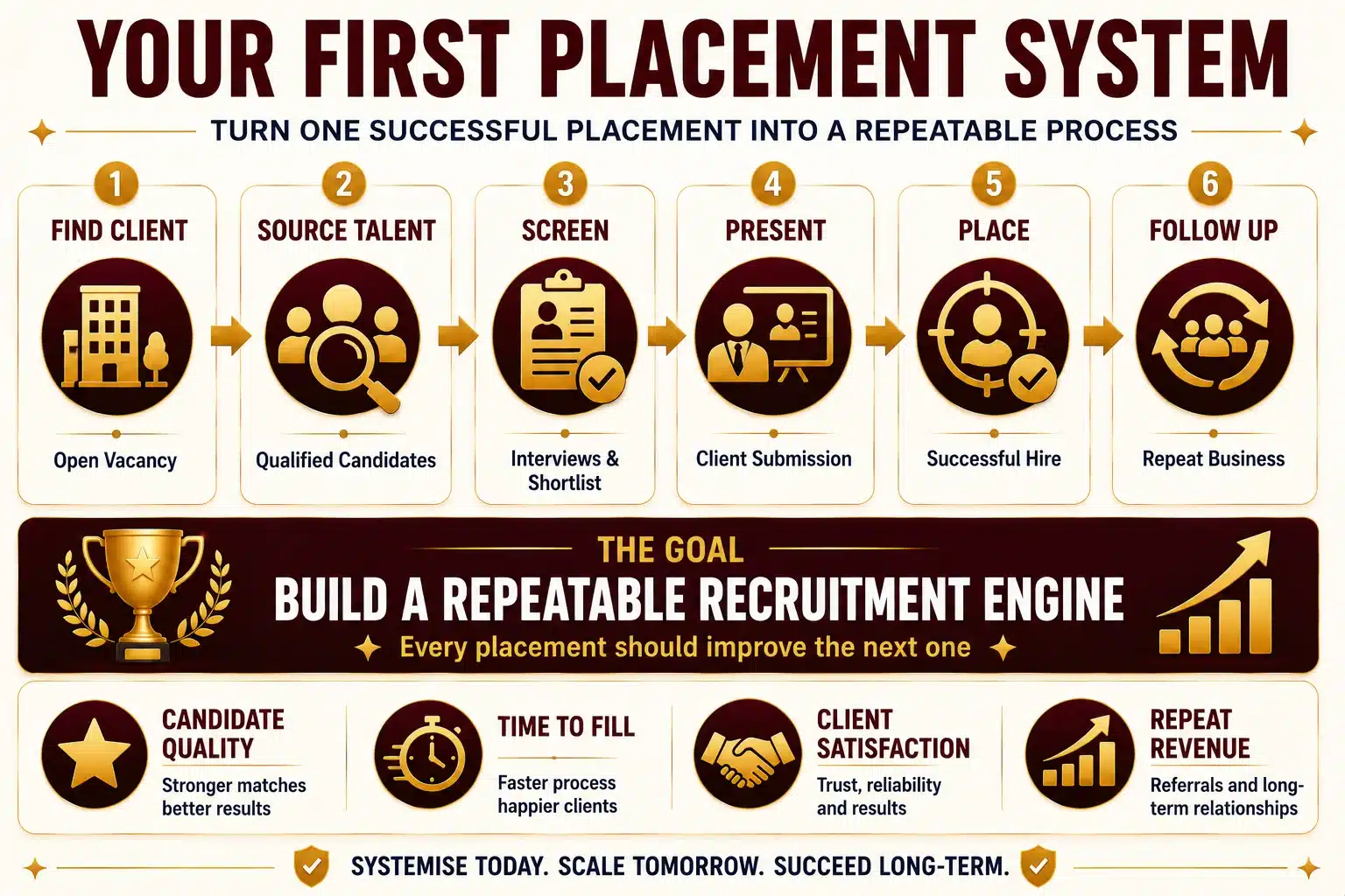 Setting up Recruitment Companies: Essential Steps to Launch Your Business 11 Place Your First Candidates and Build a Repeatable Process