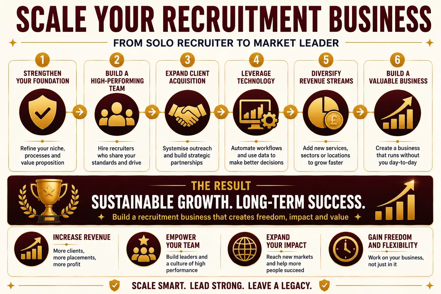 Setting up Recruitment Companies: Essential Steps to Launch Your Business 12 Scale your recruitment business roadmap