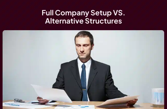 Cost Comparison: Full Company Setup vs. Alternative Structures